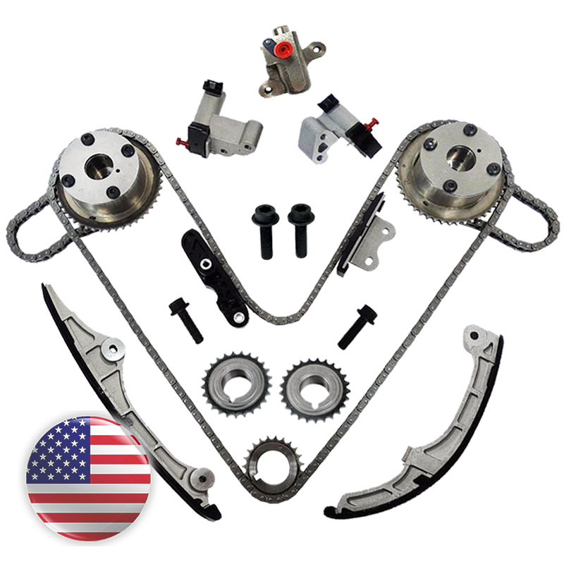 thumbnail image 2 of GDO Engine Timing Chain Kit TK20635 TK4198 Fits For 2007 2008 2009 2010 Ford Mercury 3.5L Edge Lincoln Mazda 3.7L MKX MKZ AT4Z-6306-A Timing Chain Set 2 of 12